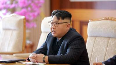 Kim Jong-Un y parte de sus funcionarios han sido sancionados por Estados Unidos. Foto: AFP