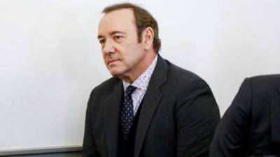 Kevin Spacey durante su audiencia en un juzgado de Nantucket, Massachusetts, por supuesta agresión sexual. Nicole Harnishfeger/ AFP.