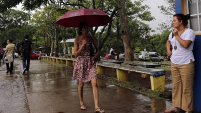 Para hoy se pronostican fuertes lluvias en Tegucigalpa y alrededores.