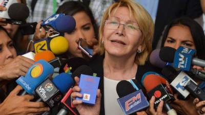La fiscal y exseguidora del chavismo, Luisa Ortega.