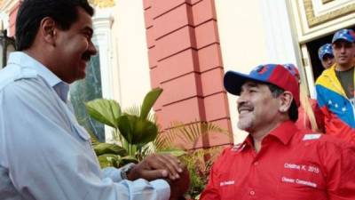 Maradona expresó su respaldo al Gobierno de Maduro en medio de la creciente crisis en Venezuela.