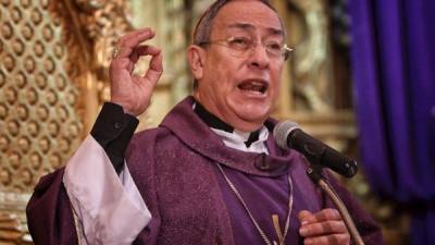 Óscar Andrés Rodríguez, cardenal hondureño, en su homilia dominical. Foto de archivo EFE