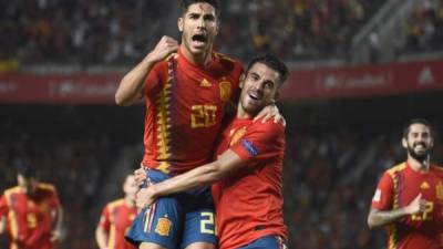 Marco Asensio fue una de las figuras en la goleada de España ante Croacia. FOTO AFP.