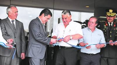 El presidente Juan Orlando Hernández compartió ayer con los productores de café del país.