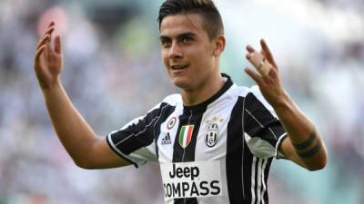 Juventus' Argentinian forward Paulo Dybala reacts during the Italian Serie A football match between Udinese and Juventus on July 23, 2020, at the Dacia Arena Stadium in Udine. (Photo by MARCO BERTORELLO / AFP)