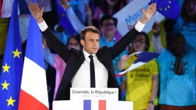 Emmanuel Macron se mantiene como el favorito en los sondeos para ser el próximo presidente de Francia.