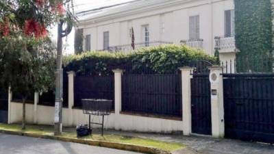 Sede de la embajada de Venezuela en San José.