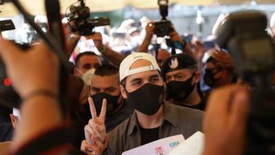 Bukele celebró la histórica victoria de su nuevo partido en las legislativas de El Salvador./EFE.