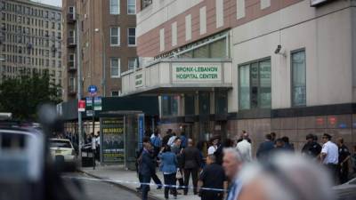 Imagen del hospital Bronx-Lebanon Hospital Center en el Bronx, New York; lugar donde ocurrió el crimen ayer 30 de junio. EFE