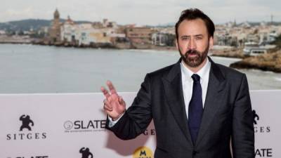 El actor estadounidense Nicolas Cage posa para los medios antes de presentar a competición el filme 'Mandy'. EFE
