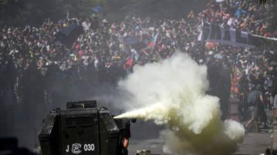 El ejército chileno continúa desplegados en las principales ciudades tras las violentas manifestaciones en los últimos días./AFP.