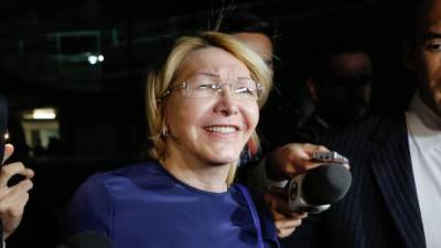 La exfiscal Ortega llegó ayer a Brasil tras huir de Venezuela el sábado pasado. AFP.