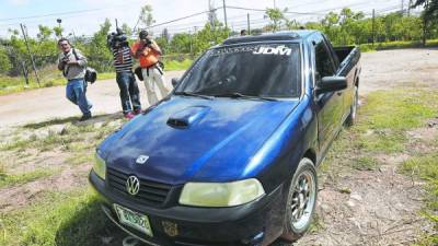 Banegas Andino se transportaba en este pick up.