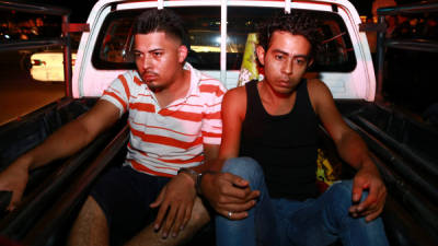 José Cecilio Ramírez y Orlin Ernesto Ramones fueron detenidos ayer por la Policía.