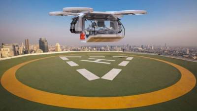 El drone es lo suficientemente grande y potente para transportar a una persona herida al centro médico más cercano.