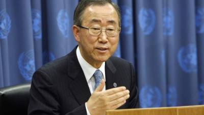 El secretario general de las Naciones Unidas, Ban Ki Moon.