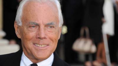 El diseñador Giorgio Armani.