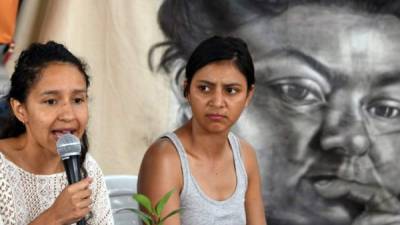 Bertha y Laura Zúniga Cáceres, hijas de la ambientalista Berta Cáceres.