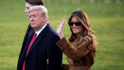 Melania Trump es la primera dama más reservada de la historia reciente de EEUU./AFP.