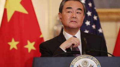 El canciller de China, Wang Yi, se reunió hoy con el secretario de Estado, Mike Pompeo./AFP.