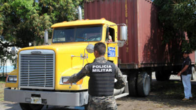 El contenedor fue remitido a una bodega de la aduana La Meza de San Pedro Sula.