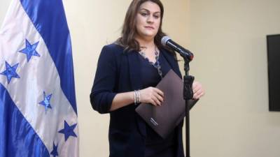 María Dolores Agüero, ministra de Relaciones Exteriores de Honduras.