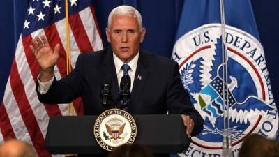 El vicepresidente de Estados Unidos, Mike Pence. Foto: AFP