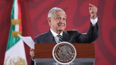 El presidente de México, Andrés Manuel López Obrador, ofrece una conferencia de prensa matutina este martes, en el Palacio Nacional de Ciudad de México (México). EFE/ Sáshenka Gutiérrez