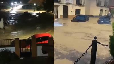 Numerosas zonas de España fueron inundadas por las fuertes lluvias.
