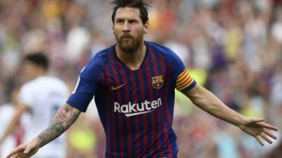 Lionel Messi es la máxima figura del FC Barcelona. FOTO AFP.