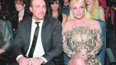 David Lucado y Britney Spears en un evento cuando estaban juntos.