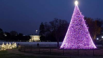 Estados Unidos, el país más afectado del mundo por la pandemia de coronavirus, realizó esta semana el tradicional encendido de sus árboles de Navidad más icónicos en Washington D.C. y Nueva York.