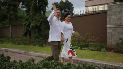 El presidente Juan Orlando Hernández este sábado que se conmemora el 197 aniversario de Independencia.