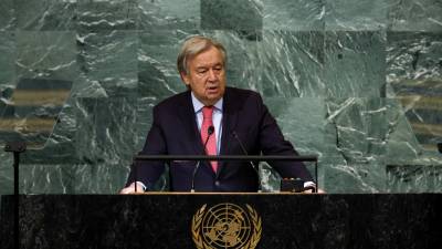 Guterres inauguró este martes la Asamblea General de la ONU en Nueva York.