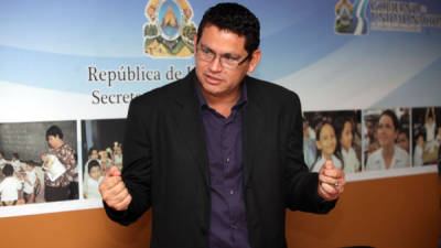 El ministro de Educación de Honduras, Marlon Escoto.