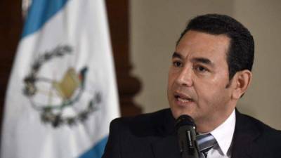 El presidente de Guatemala, Jimmy Morales.