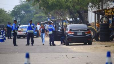 La Policía Preventiva y de Tránsito está ejecutando operativos en diferentes puntos. Foto: Melvin Cubas.