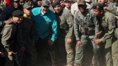 Maduro ha liderado una serie de maniobras militares tras la juramentación de Guaidó como presidente interino de Venezuela./AFP.
