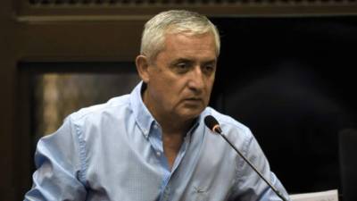 El expresidente de Guatemala Otto Pérez Molina en los tribunales. El viernes habrá resolución. Foto: AFP/Johan Ordóñez