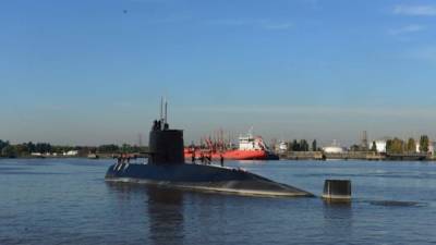 Foto proporcionada por la Armada argentina, que muestra al ARA San Juan en una imagen fechada en 2014.