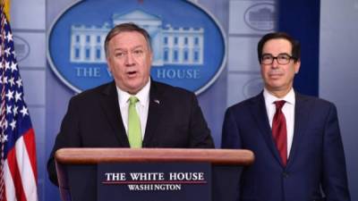 Mike Pompeo habló este viernes en conferencia de prensa.