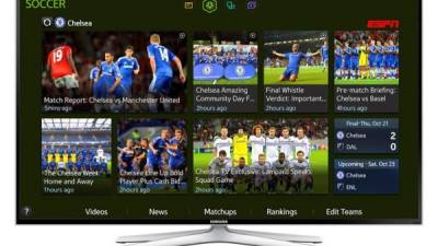 Los nuevos televisores Samsung incluirán un servicio innovador gracias a una alianza exclusiva con ESPN.