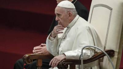 El papa Francisco preside su tradicional audiencia general de los miércoles en la sala Nervi, en el Vaticano. EFE/Archivo