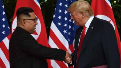 El líder norcoreano, Kim Jong-un y el presidente de EEUU, Donald Trump. EFE/Archivo