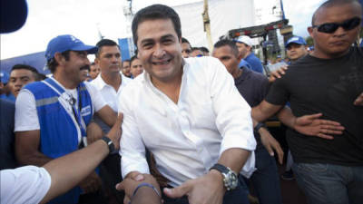 El ganador de las elecciones de Honduras, Juan Orlando Hernández.