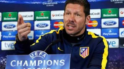 El Cholo Simeone asegura que mañana será el partido más complicado contra el Barcelona.