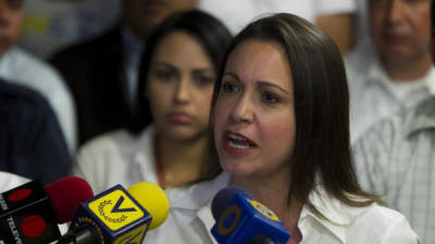 La diputada de la oposición, María Corina Machado.