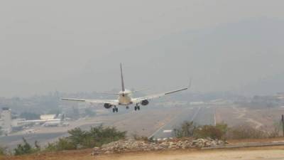 Foto de archivo. Humo en la capital Tegucigalpa.