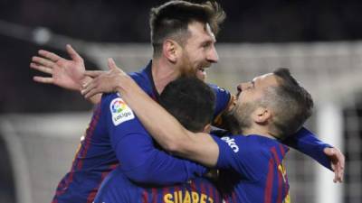 Messi se encargó de cerrar la goleada de 6-1 ante Sevilla. FOTO AFP.