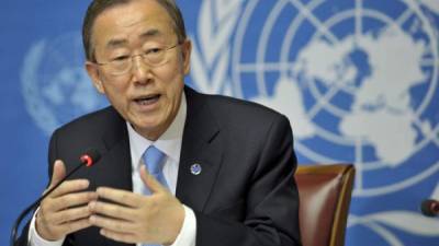 Ban Ki-moon rechaza cualquier comparación entre Israel y la Alemania nazi dijo el vocero de la Onu. Foto: EFE